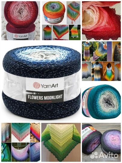 Пряжа для вязания хлопок с акрилом