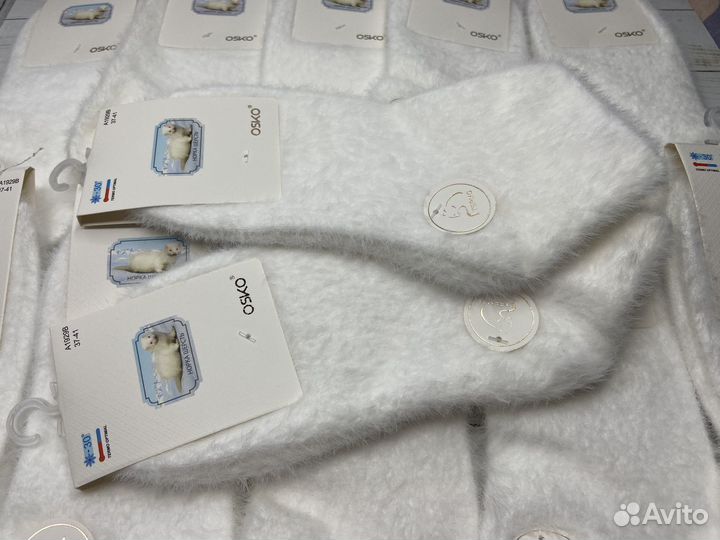 Носки из шерсти норки короткие