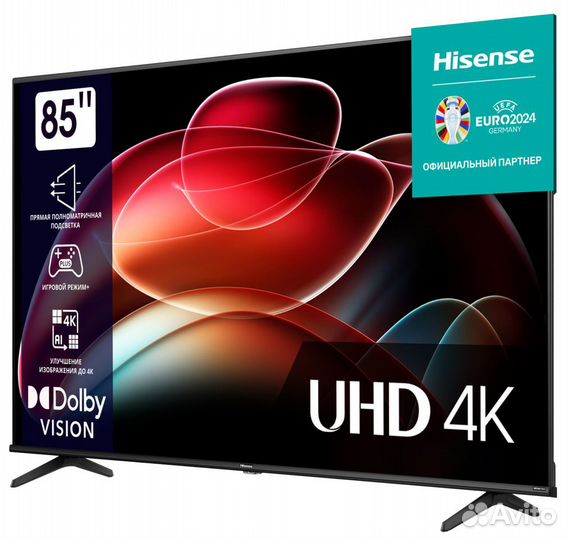 Новые Hisense 85A6K 4K LED телевизоры