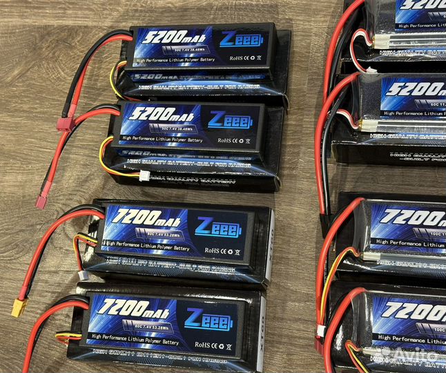 Аккумуляторы Lipo 2s / 3s / 4s Zeee Power Новые