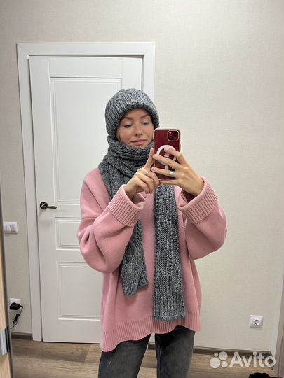 Комплект шапка и шарф женские