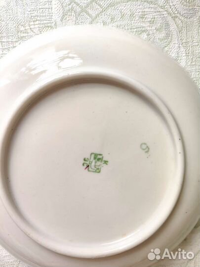 Блюдца Бишкильского фарфорового завода СССР