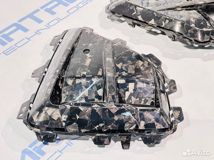 Воздуховоды бампер BMW X5M F95 рест кованый карбон