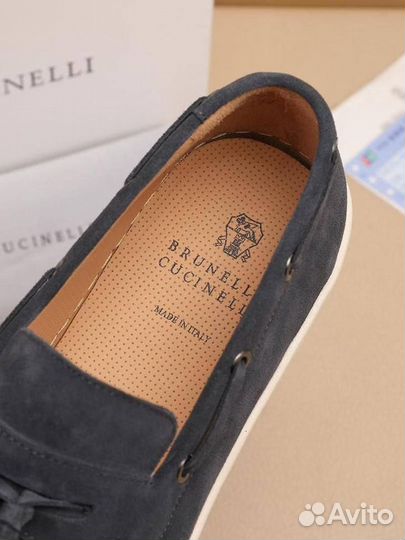 Лоферы мужские замшевые Brunello Cucinelli 39-46