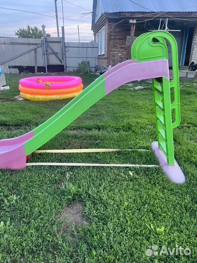 Детская горка пластиковая уличная бу