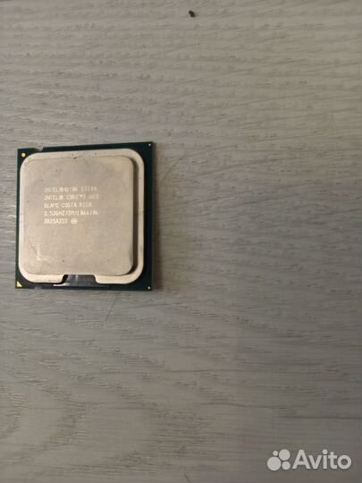 Процессоры CPU intel core 2 duo