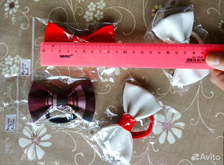 Резинка для волос бабочка галстук