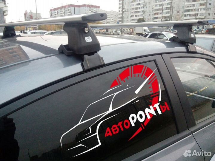 Багажник на крышу Киа Рио4 аэро крыло