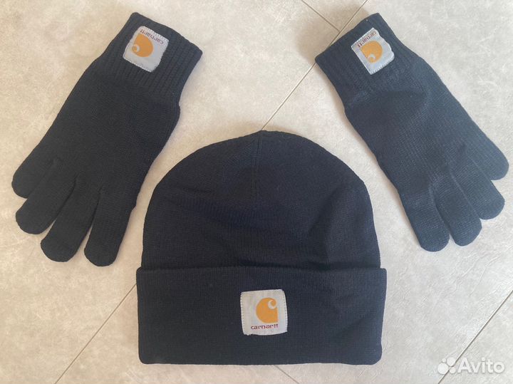 Шапка carhartt + перчатки