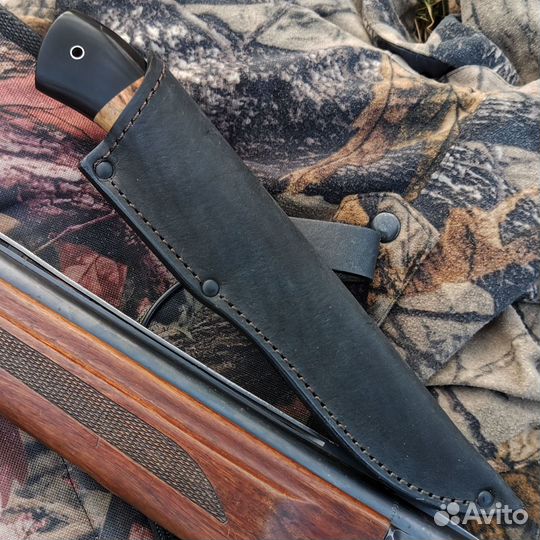 Нож Луч с долами из стали Х12мф