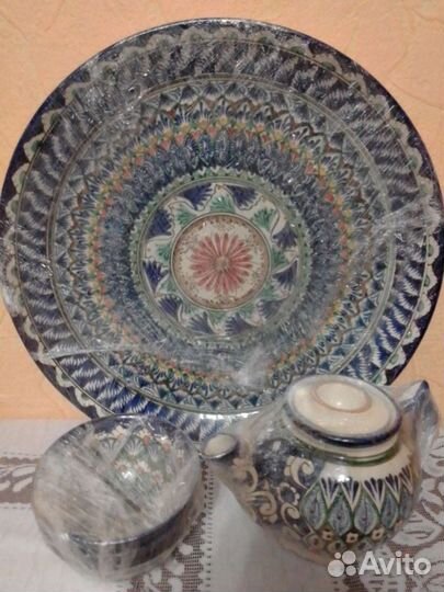 Блюдо и чайный набор