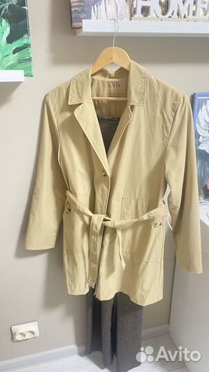 Плащ zara комбензон zara