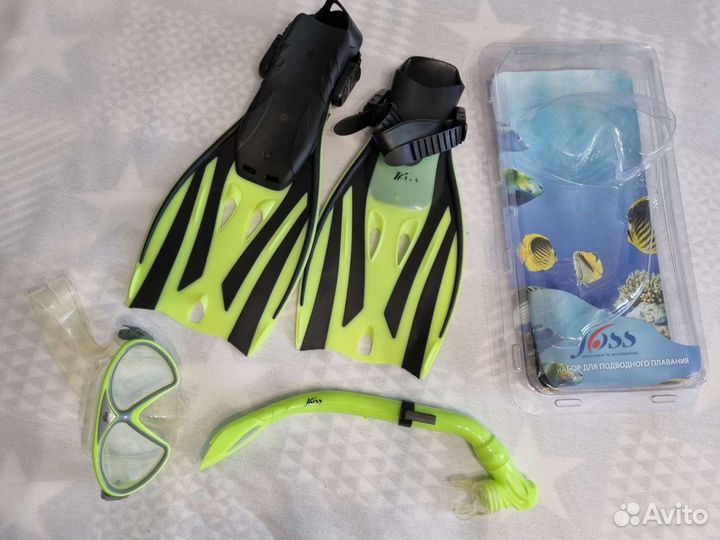 Детский набор для плавания (маска,ласты,трубка)