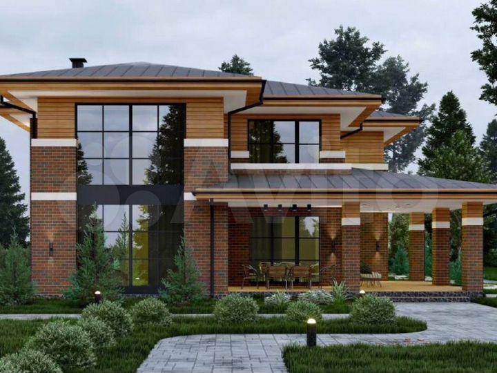 Коттедж 261 м² на участке 26,4 сот.