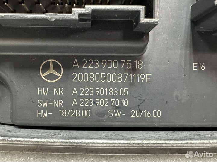 Блок управления фарой новый Mercedes S class W223