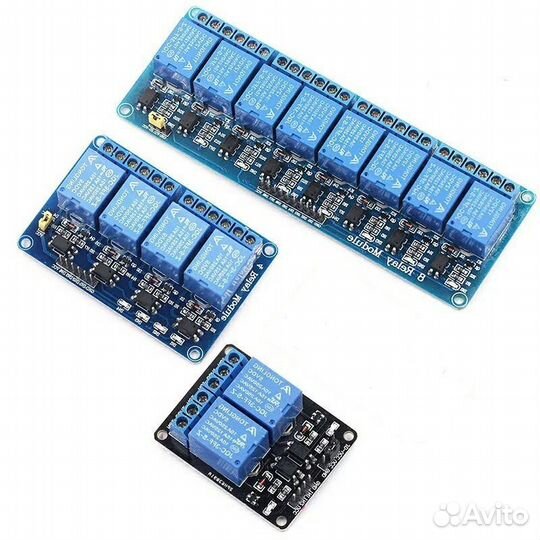 Модуль реле 5V с оптроном 2, 4, 8 кан. Ардуино