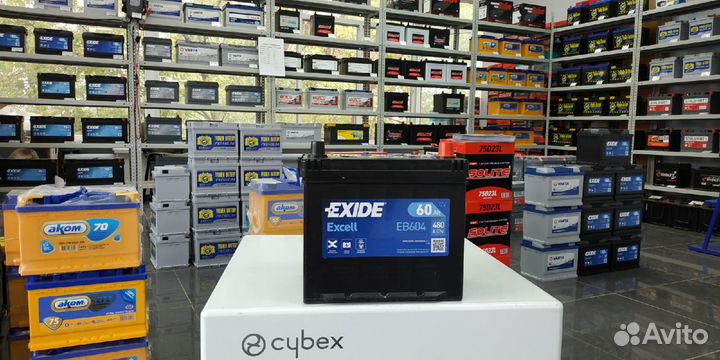 Аккумулятор 60Ah 480A Exide с бортиком D23L asia