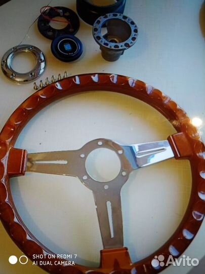 Руль Nardi под дерево + стакан Toyota