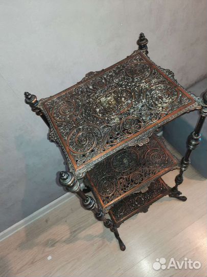 Этажерка кованая антиквариат