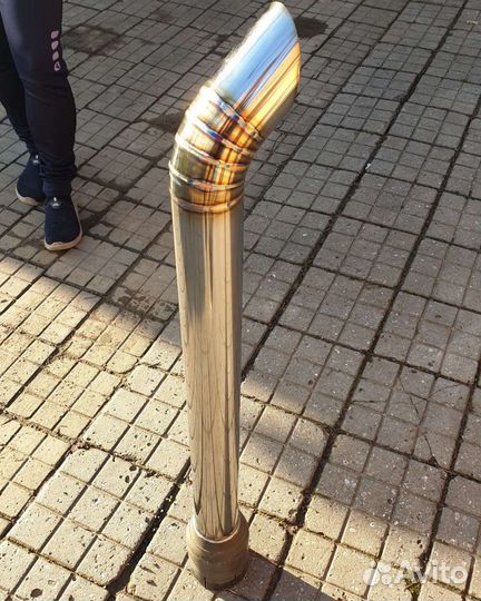 Выхлоп на экскаватор погрузчик из нержавейки