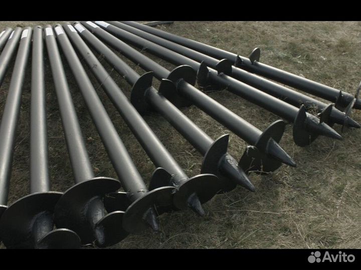 Винтовые сваи с установкой