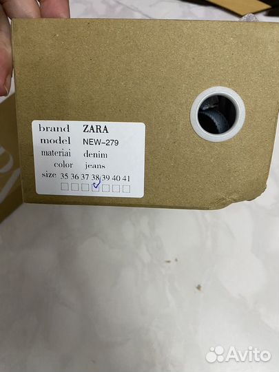 Мюли на каблуке 38