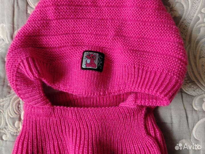 Шапка шлем для девочки
