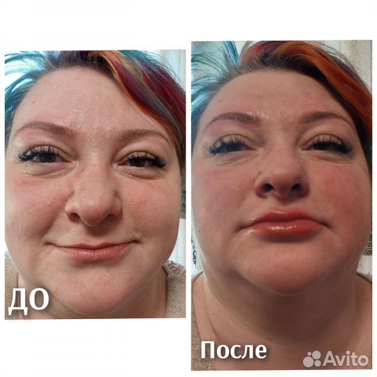 Татуаж растушёвка бровей пудровое напыление