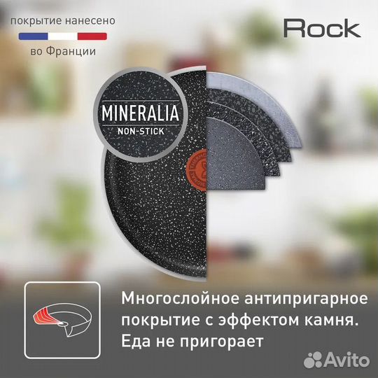 Сковорода Tefal rock новая