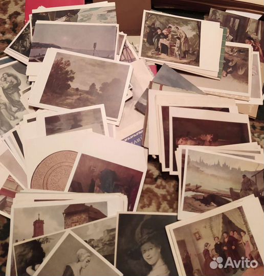 Советские открытки (репродукции полотен известных