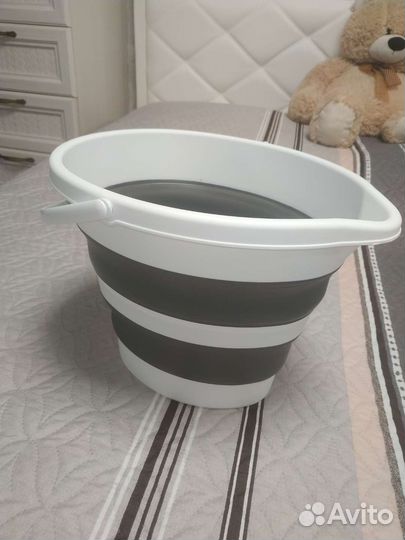 Ведро силиконовое складное новое