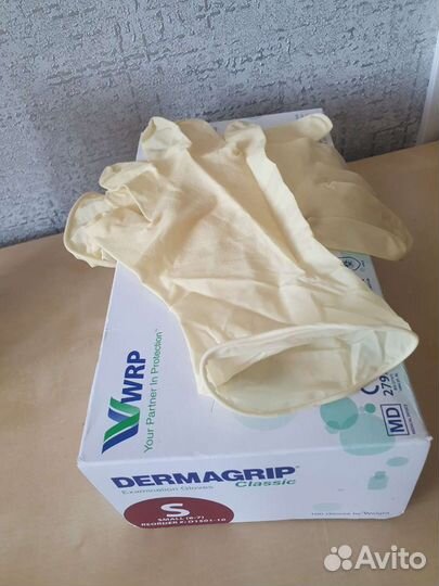 Перчатки медицинские латексные стерильные