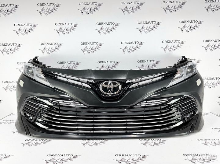 Бампер в сборе с фарами Camry 70 2018-2020г чёр