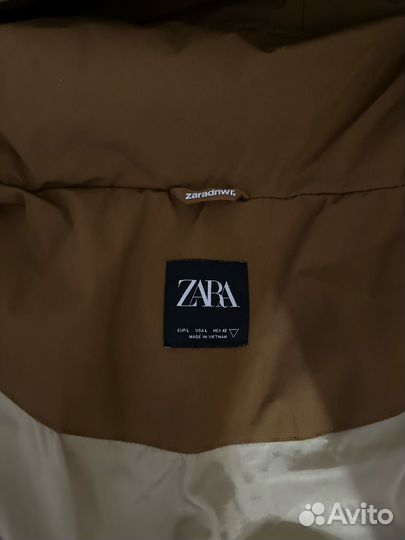 Пуховик зимний zara мужской