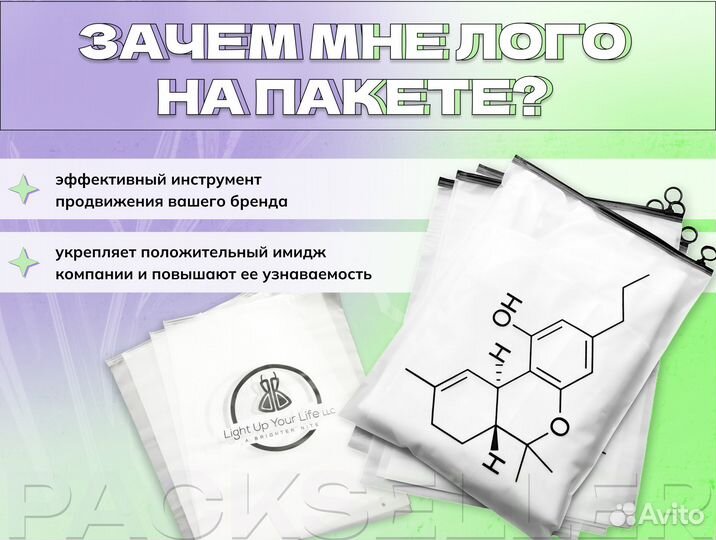 Zip lock пакеты с печатью бренда