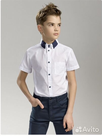 Рубашки школьные Pelican новые, р.7(рост122)