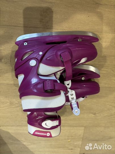 Коньки детские раздвижные 34-37