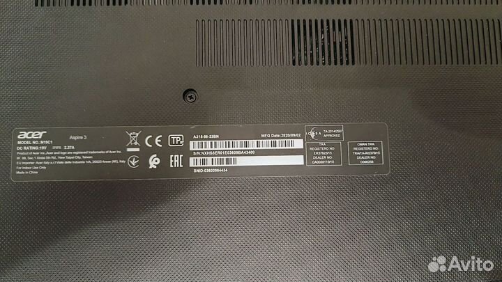 Ноутбук Acer Aspire 3 A315-56-33BN