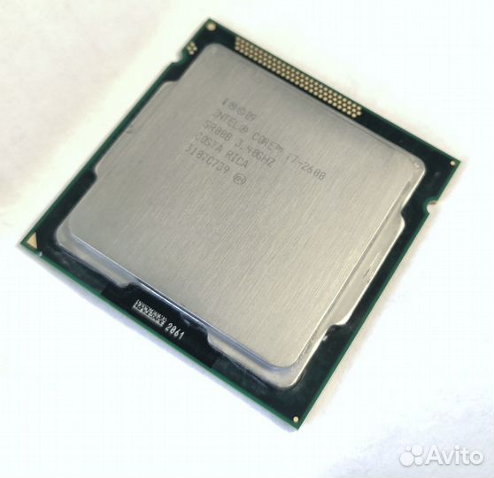 Процессор intel core I7 2600, 4 ядра: 3400 мгц