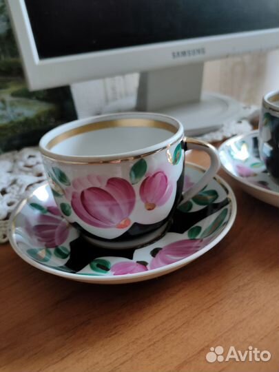 Чайная пара СССР Вербилки отл.сост