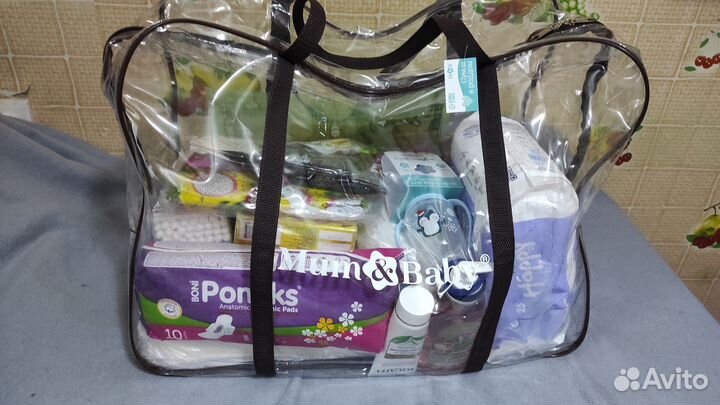 Готовая сумка в роддом большой размер