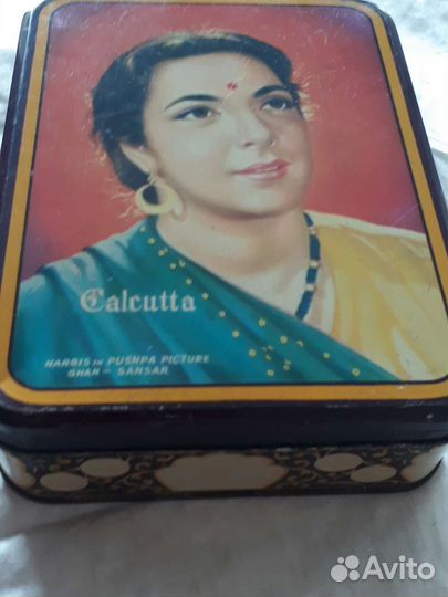 Шкатулка-ретро с индийской актрисой Наргис
