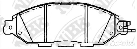 Комплект тормозных колодок PN50001 nibk
