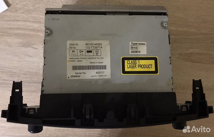 Штатная магнитола toyota rav 4 xa30