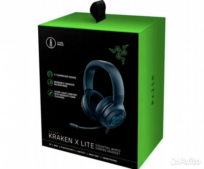 Игровая гарнитура Razer Kraken X Lite Black