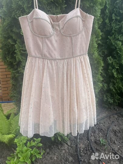 Вечернее платье 46 размер (L) Цвет пудра