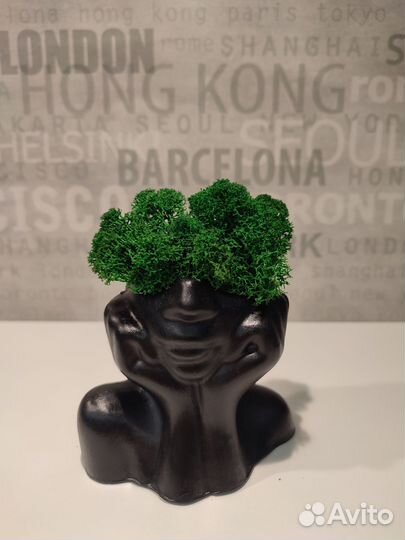 Кашпо из гипса 