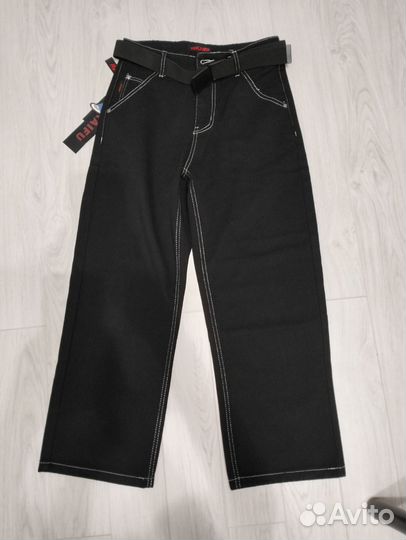 Штаны широкие трубы PoKaifu