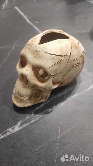 Грот аквариумный Череп