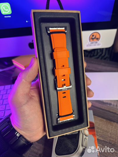 Ремешок Nomad Rugged Band Ultra Orange 49/45/44mm